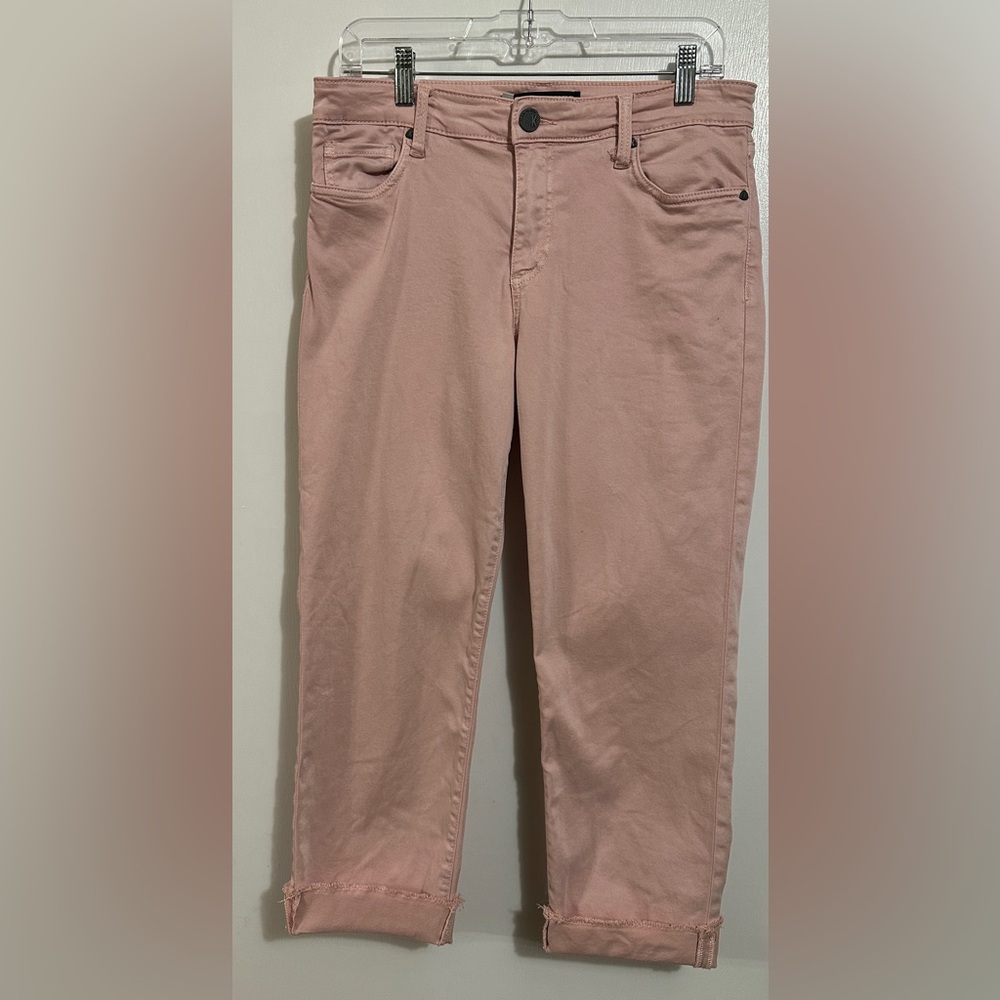 Kut from the Kloth Amy Crop Straight Leg Women’s Jeans Pink Size 10